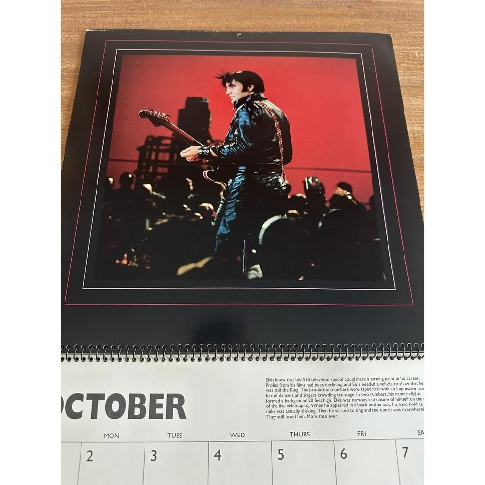 VINTAGE 1995 ELVIS PRESLEY CALENDAR UNMARKED